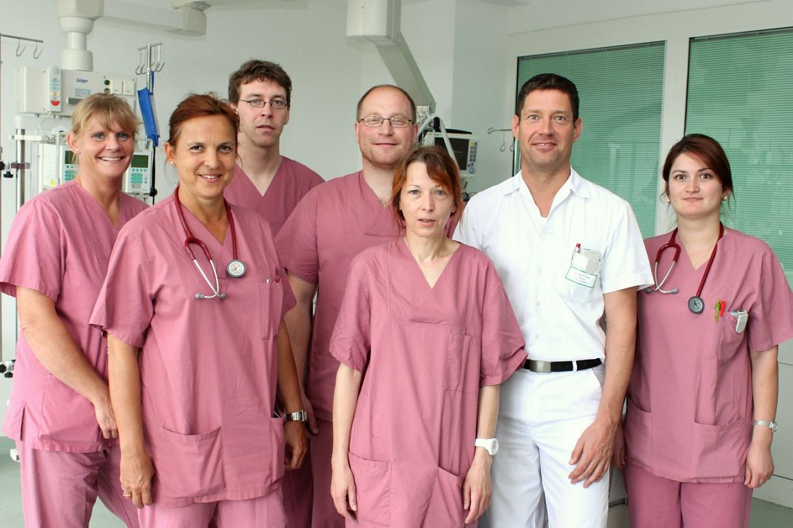 Team An&auml;sthesie (Foto: S&uuml;dharz Klinikum)