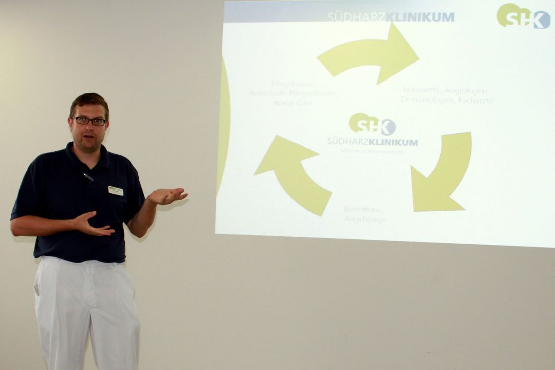 Mario Gie&szlig;ler (Pflegetherapeut Wunde I.C.W.) (Foto: A. Hagedorn, SHK)