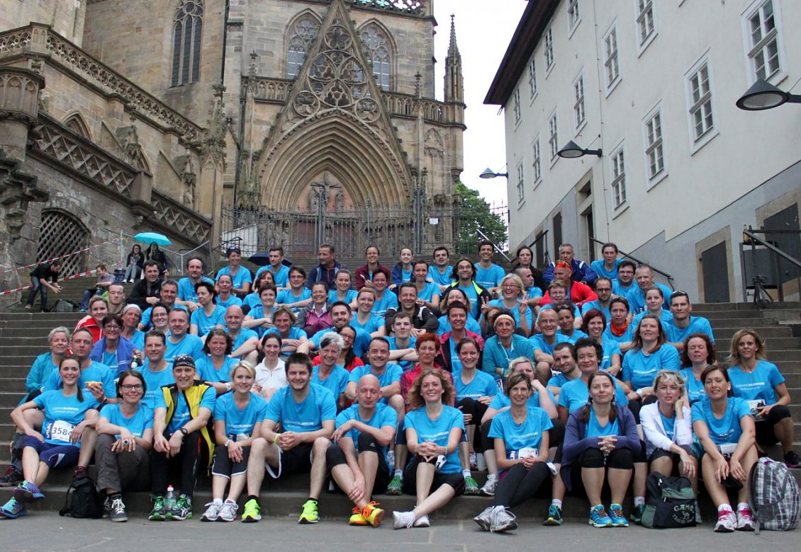 Team des S&uuml;dharz Klinikums zum Erfurter Unternehmenslauf (Foto: Anne Hagedorn. SHK)