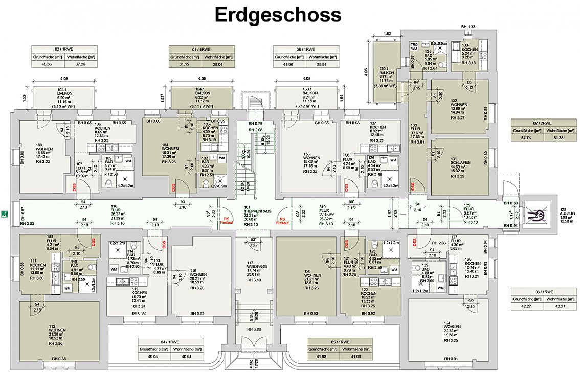 Grundriss Erdgeschoss - "Wohnen am Gehege" (Foto: SHK)
