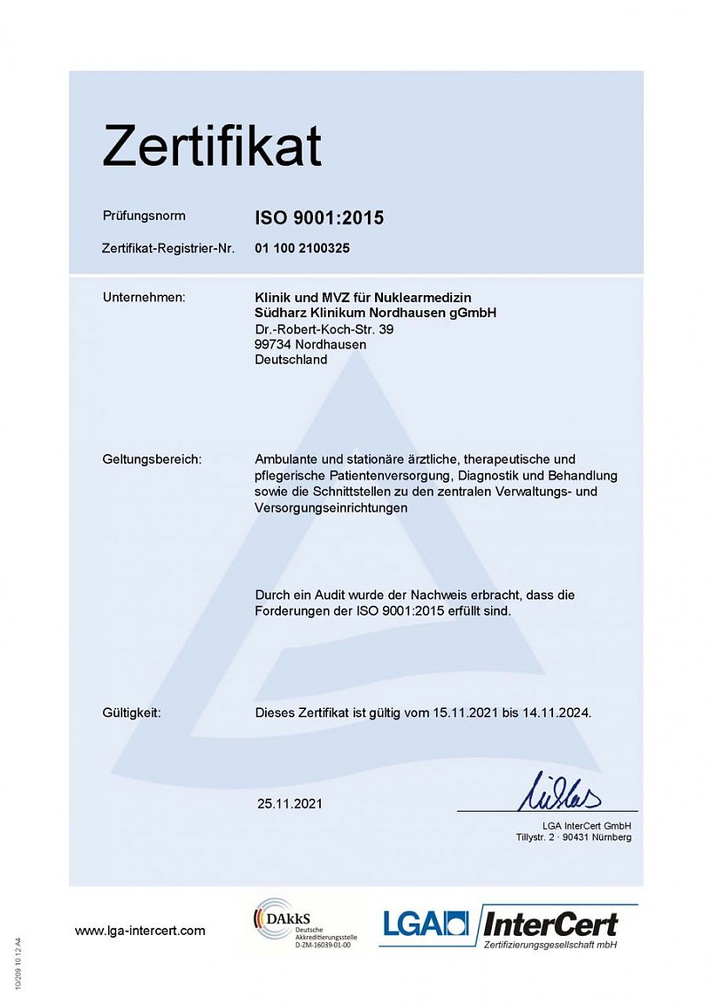 Zertifizierung 2021 (Foto: LGA InterCert)