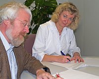 Vertragsunterzeichnung: Knabner, Pille (shk)