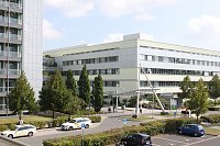Haupteingang S&uuml;dharz Klinikum Nordhausen gGmbH (Anne Hagedorn/SHK)