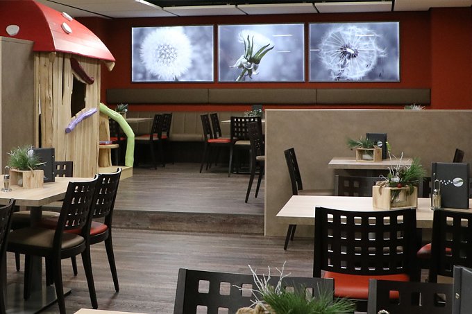 Spielhaus f&uuml;r die Kleinsten in der Caf&eacute;teria Viva (Foto: SHK)